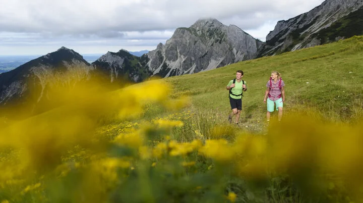 Wanderer im Frühling | © DAV/Wolfgang Ehn